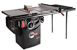 SawStop PCS175-TGP236 1.75-HP Professional Cabinet Saw Assembly with 36-Inch Professional T-Glide Fence System, Rails and Extension Table