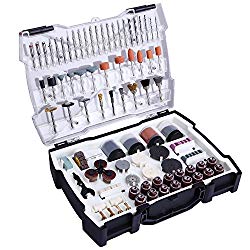 Tacklife ARTO2C 282-Piece Rotary Tool Accessories Kit 1/8-inch Diameter Shanks Universal Fitment for Easy Cutting, Grinding, Sanding, Sharpening, Carving and Polishing