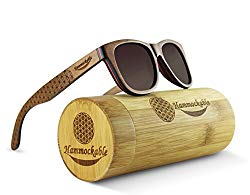 Hammockable 100% Natural Maple Wood Polarized Sunglasses (Dark Maple, Brown)