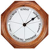 Oak Frame Day Clock Timepiece Home Accent Decor