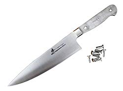ZHEN Woodworking Project kit Japanese VG-10 3 Layers Forged Steel Knife Blank Kit with Nice Gift Box (8 inch Chef Knife)