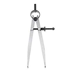 Jili Online Spring Caliper Flat Leg Divider, Firm Joint Calipers Measuring Tools 200mm/8" 150mm/6" - 150mm