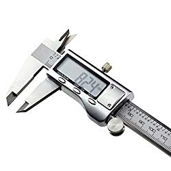 Electronic Digital Caliper 6 inch, Viare Inch/Metric Conversion 0-6 Inch/150 mm Stainless Steel Digital Caliper Tool with Extra Large LCD Screen for Woodworking