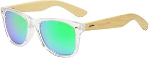 Long Keeper Gafas de sol polarizadas de madera de bambú clásicas para mujeres y hombres