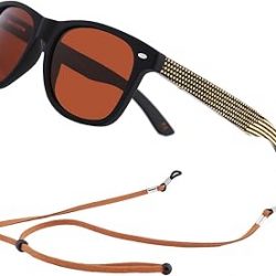 Gafas de sol polarizadas de madera para hombre y mujer, lentes de sol de bambú laterales de madera