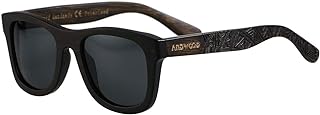 ANDWOOD Gafas de sol flotantes de bambú para hombres y mujeres, marco de madera, polarizado, vintage, hecho a mano