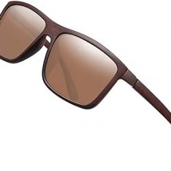 Lentes de sol polarizadas para conducción, gafas de sol rectangulares vintage, para hombres y mujeres