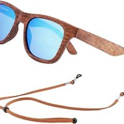 Gafas de sol polarizadas de madera para hombre, gafas de sol de bambú de madera