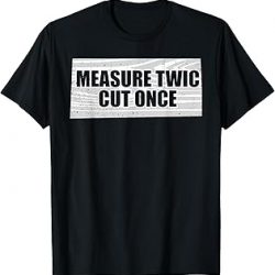 Camiseta divertida para contratista de carpintería para hombre, Negro, S