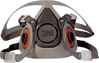 Respirador reutilizable para la mitad del rostro 3M serie 6000, Gris, 1