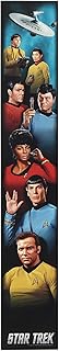 Open Road Brands Star Trek Line-Up - Decoración vertical de madera para pared, letrero grande de Star Trek para cueva u oficina de hombre