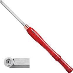 Easy Wood Tools Herramienta de torneado de madera de tamaño completo (4200) con cincel raspador de cortador redondo con inserto de carburo reemplazable