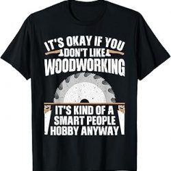 Camiseta divertida de carpintería para hombres y mujeres, Negro, S