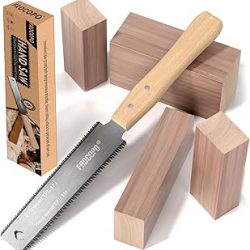 Herramientas de carpintería para sierra de mano, sierra de tracción de 6 pulgadas, hoja flexible de doble filo 17/11 TPI, corte japonés al ras para manualidades de bricolaje, mango de madera
