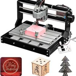 CNC 3018-PRO - Kit de enrutador de corte GRBL de 3 ejes para plástico, acrílico, PCB, PVC, madera, para grabado, fresado y tallado, XYZ, superficie de trabajo de 11.8 x 7.08 x 1.77 pulgadas