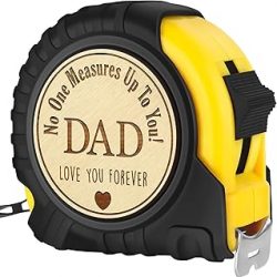 One Measures Up - Regalos para papá, regalos para papá de parte de su hijo e hija, Día del Padre, cumpleaños, regalos de Navidad para papá, regalos de herramientas para carpintero, regalos de