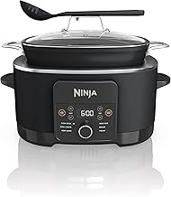 Ninja MC1010 Foodi PossibleCooker PLUS - Sous Vide & Proof 6 en 1 Multi-Cooker, con 8.5 cuartos de galón, olla de cocción lenta, horno holandés y más, tapa de vidrio y cuchara integrada,