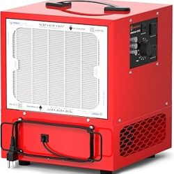 Abestorm Colector de polvo de mesa para carpintería, sistemas portátiles de filtración de aire de entrada de doble cara, filtro de aire móvil con función de temporizador, ideal para trabajos de