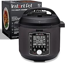 Instant Pot Pro olla eléctrica a presión 10 en 1, olla de cocción lenta, para cocinar arroz y cereales, para saltear alimentos, vaporera, cocción al vacío, esterilizador, máquina para hacer yogur y calentador, 6 cuartos de galón de capacidad