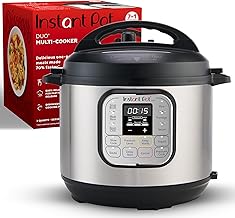 Instant Pot IP-DUO60, 6cuartos/1000W - Olla a presión multifunción 7 en 1, Acero inoxidable y negro