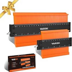VARSK Herramienta de medidor de contorno con bloqueo de 5+10 pulgadas, accesorios geniales para hombres, herramienta de perfil de escritura de medición, regalos de cumpleaños para hombres, papá y él,