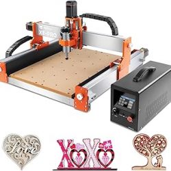 FoxAlien Máquina de enrutador CNC XE-PRO con tornillos de bola, husillo de 400 W, fresadora de grabado de 3 ejes para corte de madera y aluminio actualizable a rieles lineales