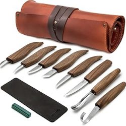 BeaverCraft Kit de tallado de madera de lujo S18X - Juego de cuchillos para tallar madera - Juego de herramientas para tallar cucharas - Kit de cuchillos de tallado de madera Kit de herramientas de