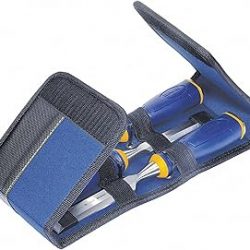 IRWIN Marples - Juego de cinceles con cartera, 3 piezas, color azul
