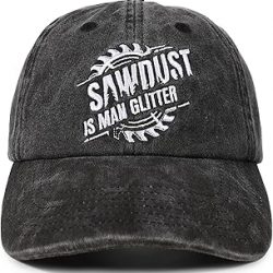 InnoBeta Gorra de regalo para trabajadores de madera para hombre, Gorra de trabajador de madera