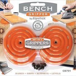 Slipstick CB701 - Pinzas universales de trabajo para banco de 3 pulgadas, paquete de 4, color naranja
