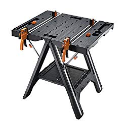 WORX Pegasus Multi-Function Work Table and Sawhorse with Quick Clamps and Holding Pegs – WX051