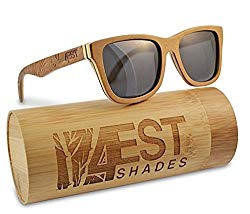 Wood Sunglasses made from Maple/Cherry-100% polarized lenses in a wayfarer that floats!