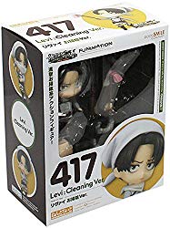 Nendoroid 417 Attack on Titan Levi Cleaning Ver. PVC Figure Anime Expo Exclusive 2014