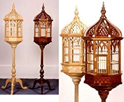 A Woodworking Scroll Saw Patterns and Instructions Plan to Build Your Own Victorian Pedestal Birdcage