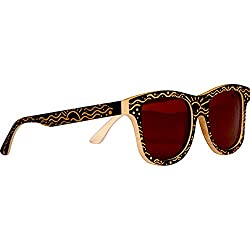 Woodies Custom Designed Full Bamboo Wood Polarized Sunglasses