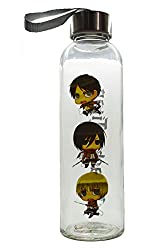 Attack On Titan Glass Water Bottle