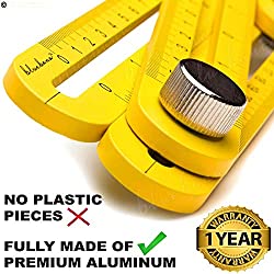 Multi Angle Measuring Ruler Made of Premium Aluminum Easy Angle Ruler 836 angleizer Measurement Tool General Template Tool Box Tile Flooring Gift for Men Women Xeroly Layout Tools by Bluebana