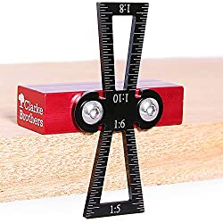 Dovetail Marker – Wood Dovetail Tool – Woodworking Hand Tool for Crafts – Precise Dovetail Guide with 1:5, 1:6, 1:8 and 1:10 Slopes – Extra-Large Body – Ergonomic Design