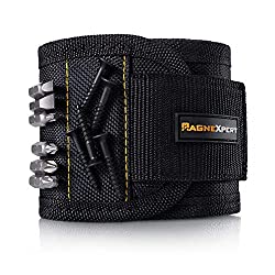 Magnexpert Magnetic Wristband for Holding Tools, Screws, Nails, Bolts, Drilling Bits. Best Christmas Gift For Men, Father/Dad, Husband, Boyfriend, DIY, Handyman. Unique Gift Idea